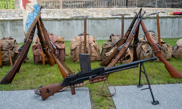 Una Ametralladora Francesa Rifles —  Fotos de Stock