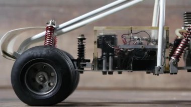 RC model rali araba oyuncağının ayrıntıları, off-road buggy 