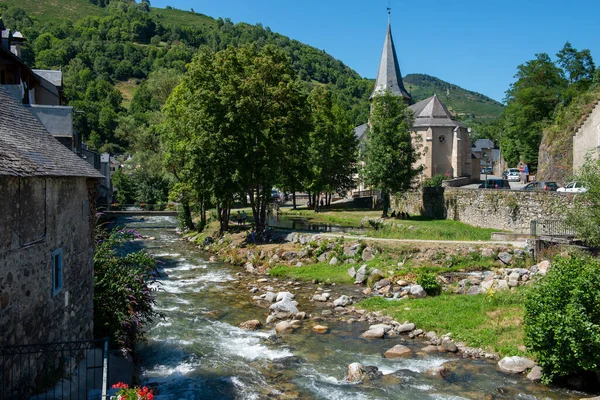 Torrent Arreau Köyünde Pyrenes Dağları Güney Fransa — Stok fotoğraf