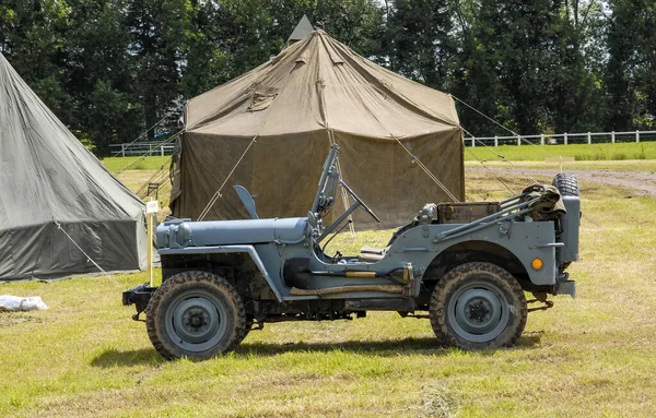 Een Amerikaanse Militaire Jeep Voertuig Van Wwii — Stockfoto