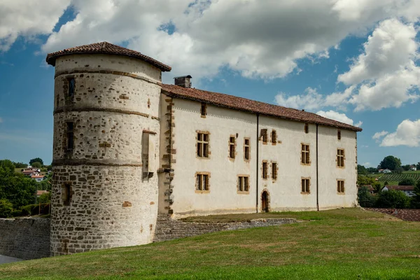 Utsikt Över Slottet Espelette Franska Baskien Frankrike — Stockfoto