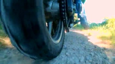 Motosiklet arka tekerleği görüntüsü
