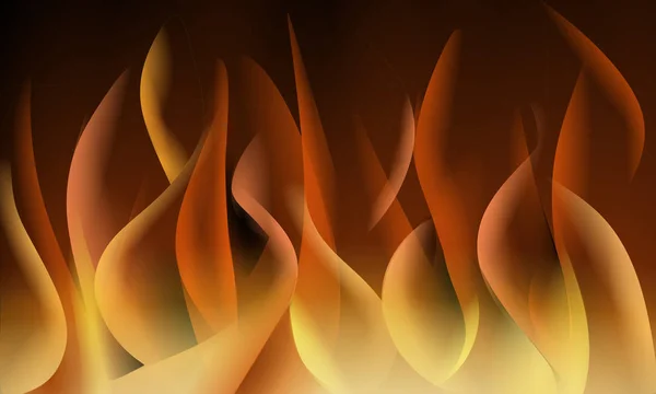 Abstract Flames Illustratie Zwarte Achtergrond — Stockfoto