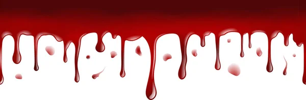 Goteo Sangre Pancarta Sin Costura — Vector de stock
