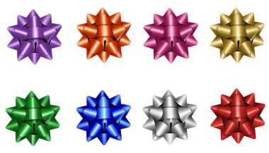 Renkli hediye kurdelelerini görüntüle