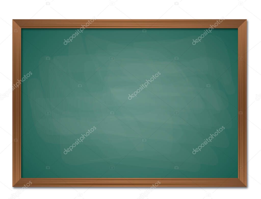 isolated blackboard illustration ON WHITE