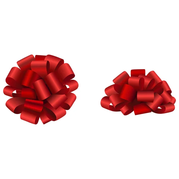 Vecteur Arc Rouge Isolé Vue Latérale Supérieure — Image vectorielle