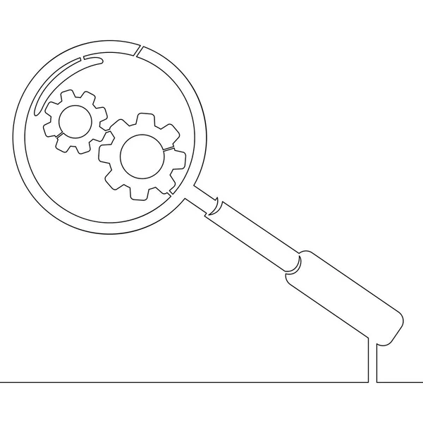 Une ligne Concept d'optimisation des moteurs de recherche — Image vectorielle
