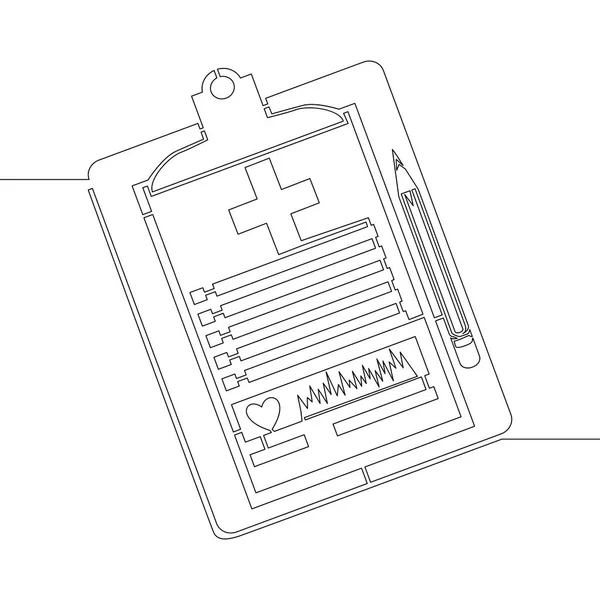 Tıbbi tanı konseptini çizen tek satır