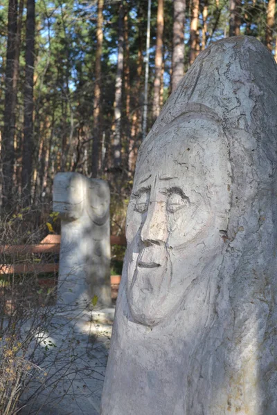 Estátua Cultura Okunev Cultura Arqueológica Sibéria Sul Criadores Gado Idade — Fotografia de Stock