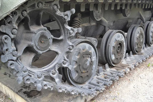 Tankmodul Raupenfahrgestell Mit Aufhängung — Stockfoto