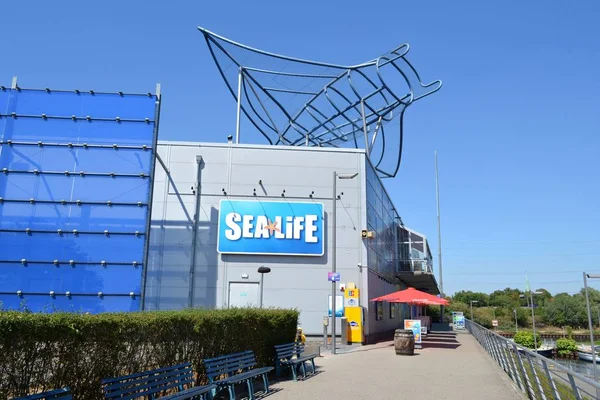Germania Oberhausen Agosto 2018 Attrazione Edilizia Sea Life Centres Scultura — Foto Stock