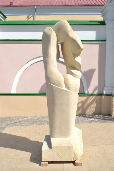 Russia Tatarstan 2014 Sculpture Untitled International Sculpture Symposium Melody Stone — Stock Photo, Image