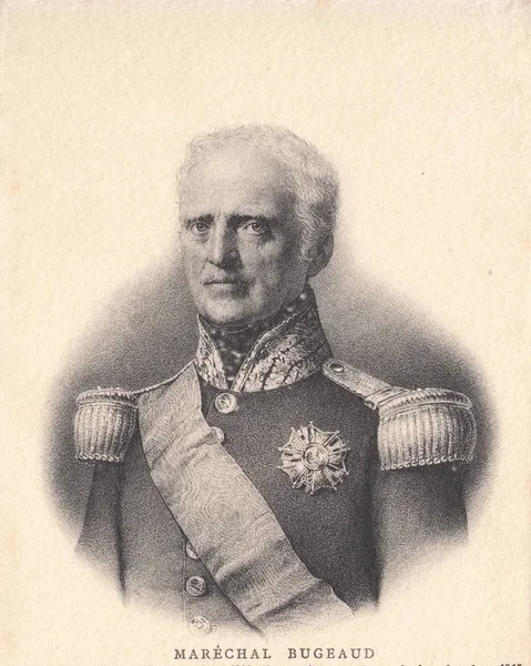 Thomas Robert Bugeaud Maršál Francie 1843 Generální Guvernér Alžírska Stará — Stock fotografie