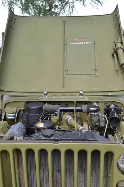 Russland Kemerovo 2019 Geländewagen Der Amerikanischen Armee Aus Dem Zweiten — Stockfoto