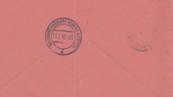 Russia Topki 2020 독일에서 우표에는 봉투가 번호는 Grossrohrsdorf 텍스처 1943 — 스톡 사진