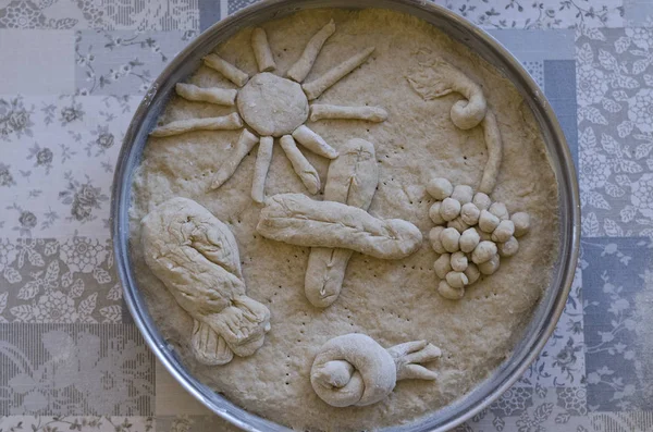 Pane Integrale Fatto Casa Tavolo — Foto Stock