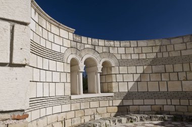 Büyük Bazilikası kalıntıları eski Bulgar başkenti Pliska