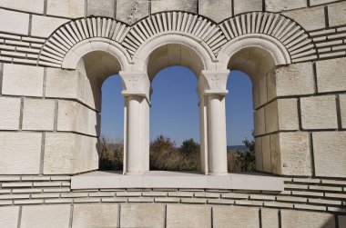 Büyük Bazilikası kalıntıları eski Bulgar başkenti Pliska