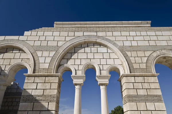 Rovine Della Grande Basilica Nell Antica Capitale Bulgara Pliska — Foto Stock