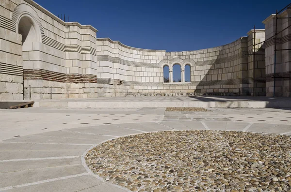 Rovine Della Grande Basilica Nell Antica Capitale Bulgara Pliska — Foto Stock