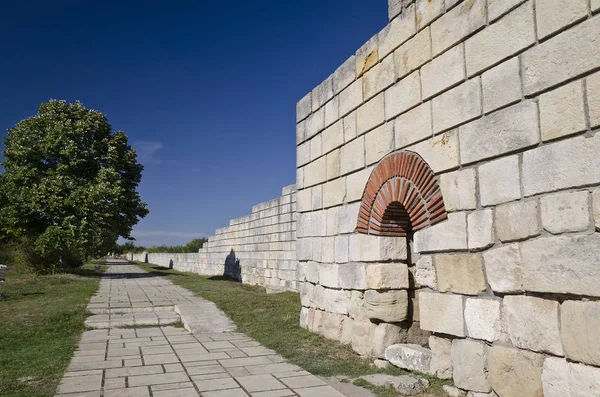 Ruins Great Basilica Ancient Bulgarian Capital Pliska — Stock Photo, Image