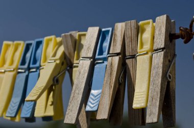 Yıkama-gökyüzünün altında açık alan satırında