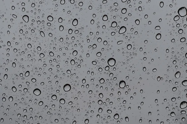 Gotas Lluvia Cristal Ventana — Foto de Stock