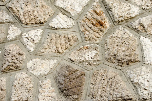 Stenen Muur Textuur Achtergrond Natuurlijke Kleur — Stockfoto