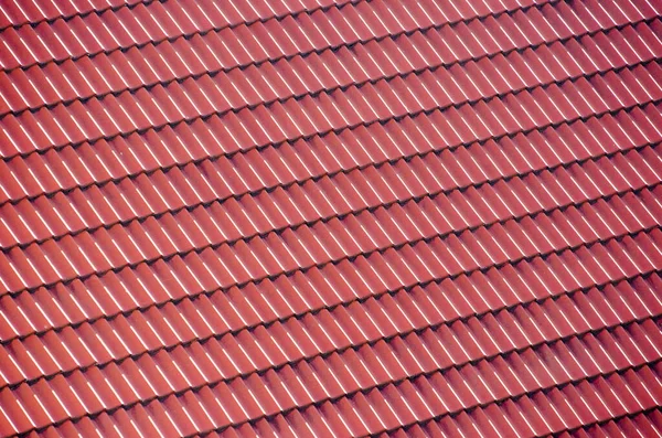 Kırmızı kiremit çatı dokusu arkaplanı