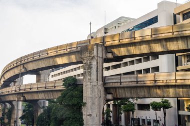 Bangkok, Tayland Tayland 30 Ağustos gökyüzü tren 30 Ağustos 2017