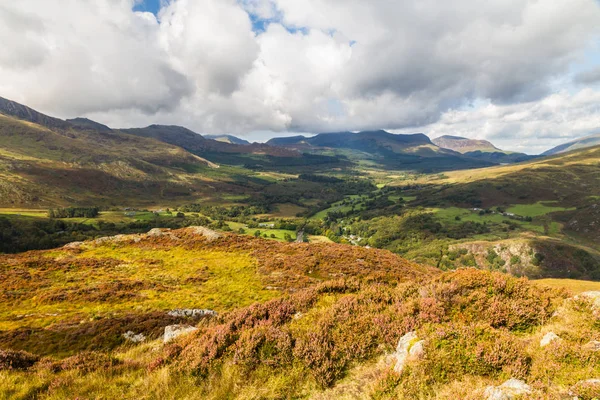 Pohled Vrcholu Hory Mynydd Sygyn Národní Park Snowdonia North Wales — Stock fotografie