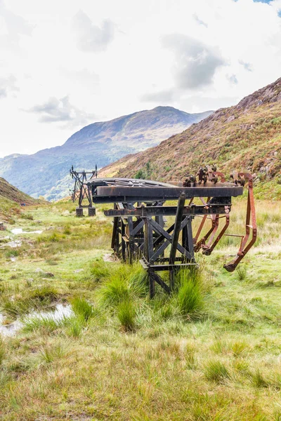 Top Loading Station Part Remains Aerial Ropeway Carried Copper Ore — Stock Photo, Image