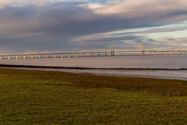 The Second Severn crossing, bridge that carries the M4 motorway over the Bristol Channel or River Severn Estuary between England and Wales, United Kingdom.