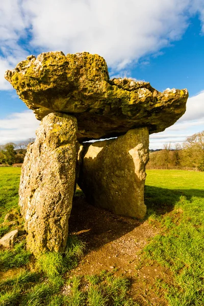 Lythans Begräbniskammer Auch Gwal Filiast Genannt Chambered Long Cairn Südwales — Stockfoto