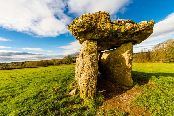 Lythans Begräbniskammer Auch Gwal Filiast Genannt Chambered Long Cairn Südwales — Stockfoto