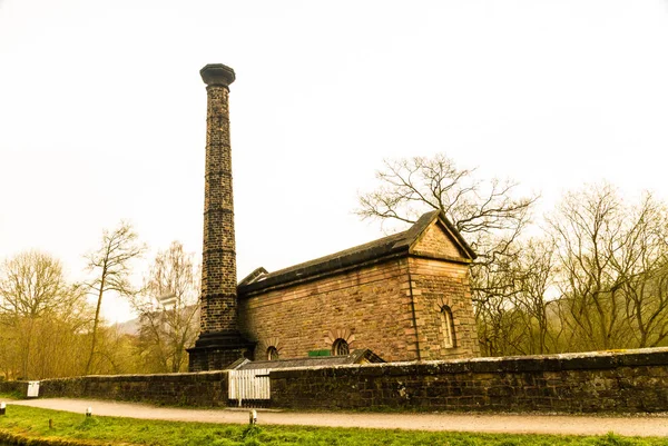 Leawood Wiązki Silnika Pompy Domu Cromford Peak District Derbyshire Anglii Obrazek Stockowy