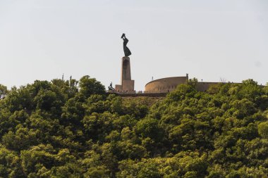 Bir görünümü özgürlük ya da Budapeşte, Macaristan, özgürlük heykeli ile boşaltmak