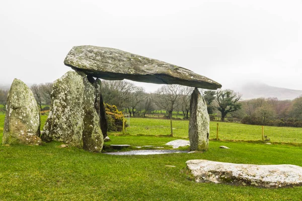 Pentre Ifan Burial Chamber Chambered Tomb Portal Dolmen Cerca Newport Fotos de stock