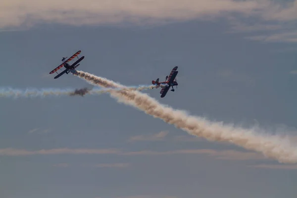 Bournemouth Reino Unido Bournemouth Air Festival 2018 Aero Superbatics Wingwalkers — Foto de Stock