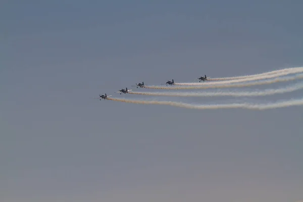 Bournemouth Reino Unido Bournemouth Air Festival 2018 Team Raven Display —  Fotos de Stock