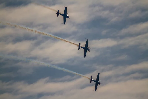 Bournemouth Reino Unido Bournemouth Air Festival 2018 Blades Display Team —  Fotos de Stock