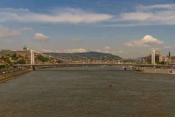 Elizabeth Bridge River Danube Budapest Hungría —  Fotos de Stock