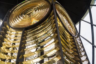 Işık demeti odak sağlar ışık evi Fresnel lens.