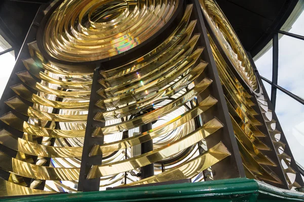 Light House Fresnel Lens Allows Focus Beams Light — Stock Photo, Image