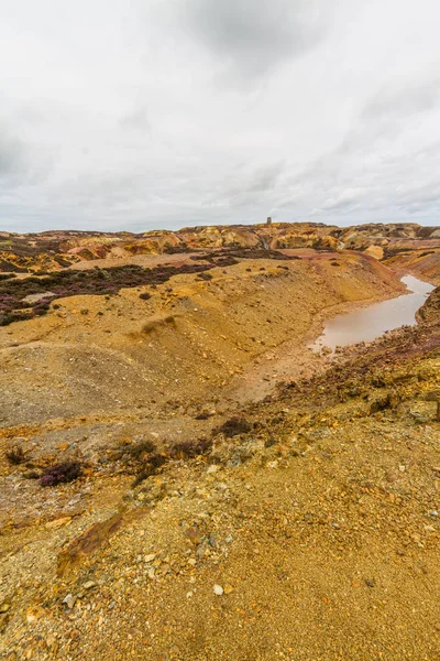 Different Coloured Rocks Copper Mine Area Parys Mountain Amlwch Anglesey — Stock Photo, Image