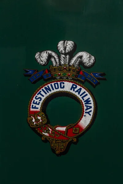 Editorial, Crest of the Ffestiniog Railway — Stock Photo, Image