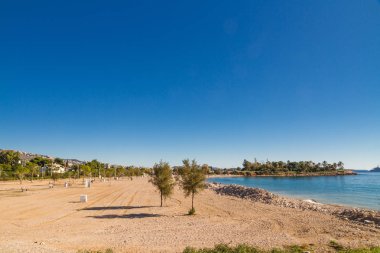 Glyfada 'da Beach, Yunanistan 'daki Atina