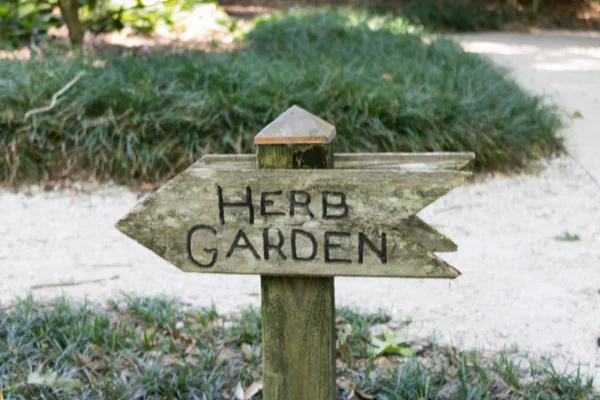 Herb ogród znak — Zdjęcie stockowe
