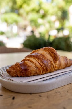 Kruvasan makrosu. Yakın çekim.